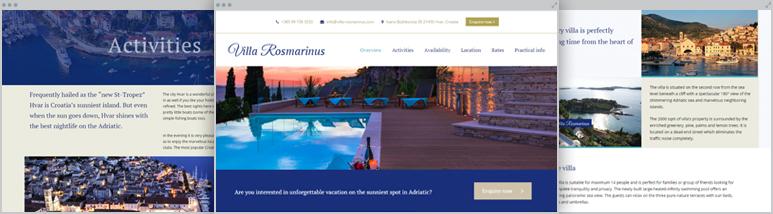 Development Villa Rosmarinus – Landing luxury villas on the shores of the Adriatic