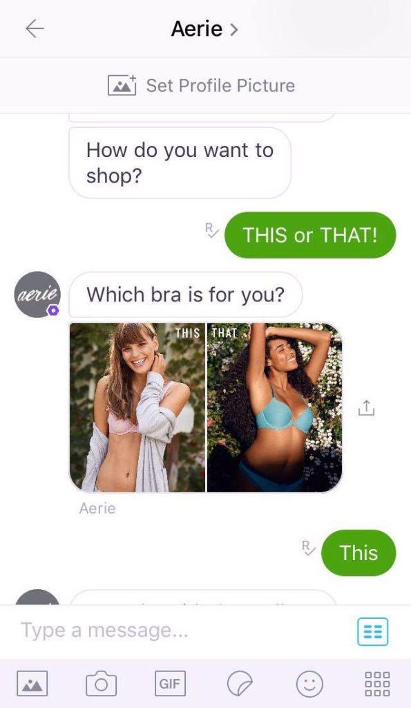 Aerie Ecommerce Chatbot