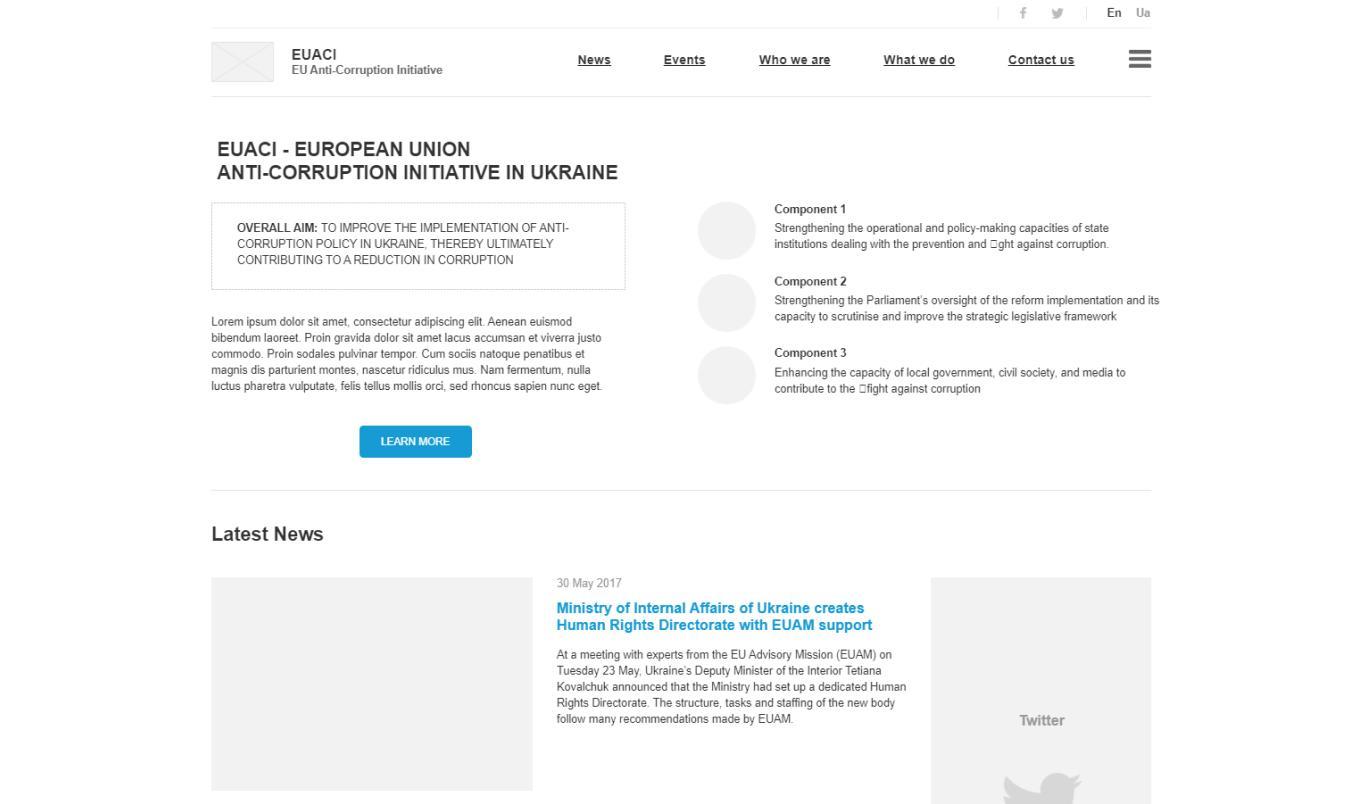 UX Design of Corporate Portal