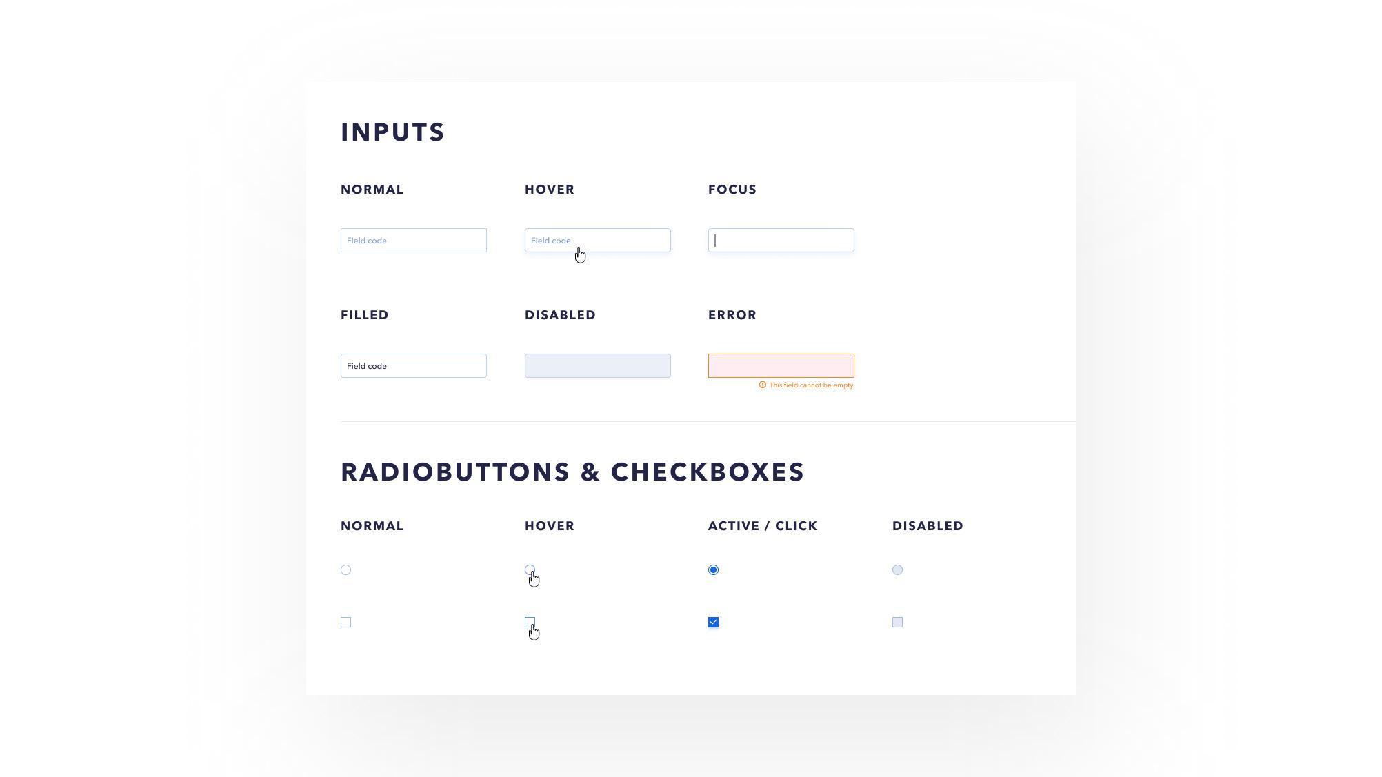 Tne elements UI Kit consists