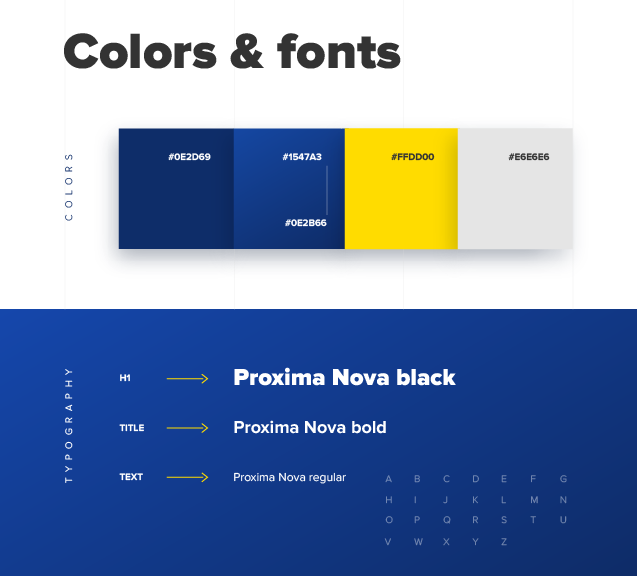 colors and fonts